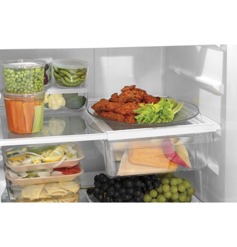 GE 28-Inch 17.5 Cu. Ft. Top-Freezer Refrigerator - Black (GTE18GTNRBB)