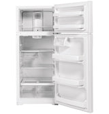 GE 28-Inch 17.5 Cu. Ft. Top-Freezer Refrigerator - White (GTE18GTNRWW)