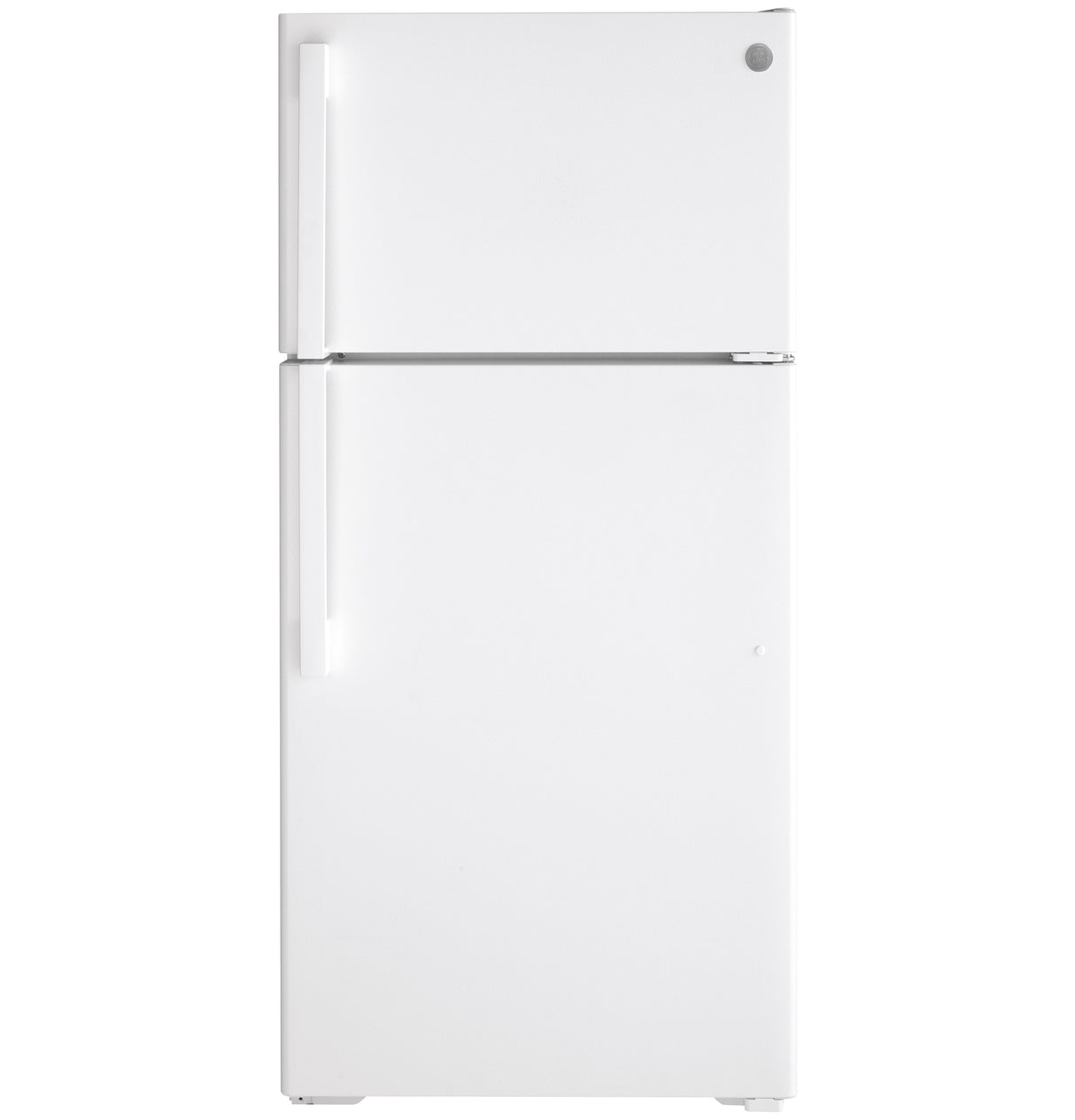 GE 28-Inch 15.6 Cu. Ft. Top-Freezer Refrigerator - White (GTS16DTNRWW)