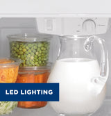 GE 28-Inch 15.6 Cu. Ft. Top-Freezer Refrigerator - White (GTS16DTNRWW)