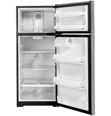 GE 28-Inch 16.6 Cu. Ft. Top-Freezer Refrigerator - Stainless Steel (GTS17GSNRSS)