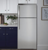 GE 28-Inch 17.5 Cu. Ft. Top-Freezer Refrigerator - Stainless Steel (GTS18GSNRSS)