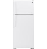 GE 28-Inch 17.5 Cu. Ft. Top-Freezer Refrigerator - White (GTS18GTNRWW)