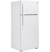 GE 28-Inch 17.5 Cu. Ft. Top-Freezer Refrigerator - White (GTS18GTNRWW)