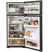 GE 28-Inch 17.5 Cu. Ft. Top-Freezer Refrigerator - Black (GTS18HGNRBB)