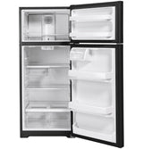 GE 28-Inch 17.5 Cu. Ft. Top-Freezer Refrigerator - Black (GTS18HGNRBB)