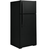 GE 28-Inch 17.5 Cu. Ft. Top-Freezer Refrigerator - Black (GTS18HGNRBB)