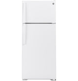GE 28-Inch 17.5 Cu. Ft. Top-Freezer Refrigerator - White (GTS18HGNRWW)