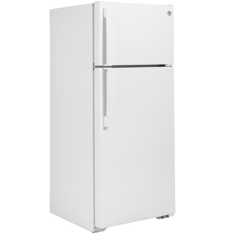 GE 28-Inch 17.5 Cu. Ft. Top-Freezer Refrigerator - White (GTS18HGNRWW)