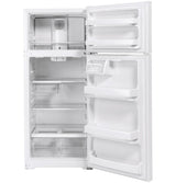GE 28-Inch GE REFER TOP MOUNT W/GLASS SHELVES - White (GTS18HGNRWW)