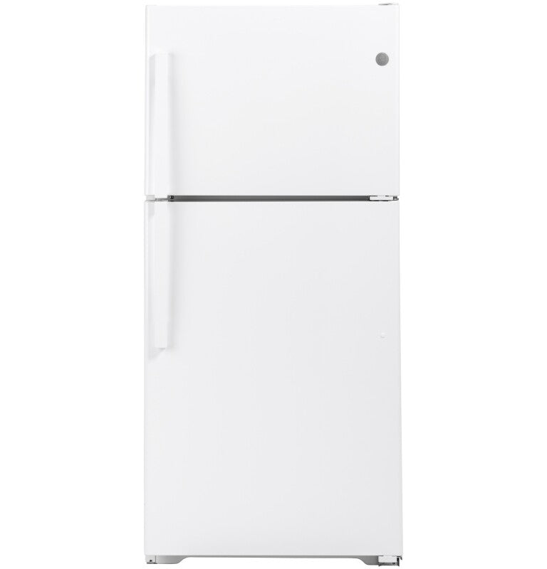 GE 29.8-Inch 19.2 Cu. Ft. Garage Ready Top-Freezer Refrigerator - White (GTS19KGNRWW)