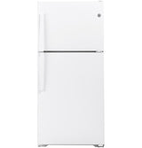 GE 29.8-Inch 19.2 Cu. Ft. Garage Ready Top-Freezer Refrigerator - White (GTS19KGNRWW)