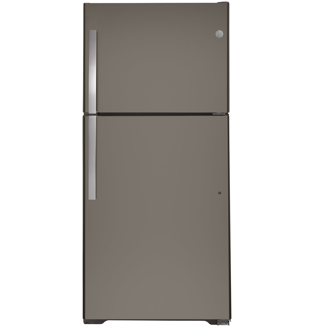 GE 32.8-Inch 21.9 Cu. Ft. Garage Ready Top-Freezer Refrigerator - Fingerprint Resistant Slate (GTS22KMNRES)