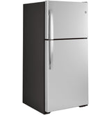 GE 32.8-Inch 21.9 Cu. Ft. Garage Ready Top-Freezer Refrigerator - Fingerprint Resistant Stainless (GTS22KYNRFS)