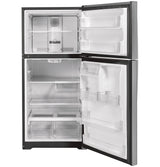 GE 32.8-Inch 21.9 Cu. Ft. Garage Ready Top-Freezer Refrigerator - Fingerprint Resistant Stainless (GTS22KYNRFS)