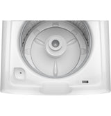 GE  4.5 cu. ft. Capacity Washer with Stainless Steel Basket, Cold Plus and Wash Boost - White w/ Black Matte Backsplash (GTW485ASWWB)
