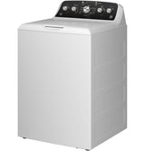 GE  4.5 cu. ft. Capacity Washer with Stainless Steel Basket, Cold Plus and Wash Boost - White w/ Black Matte Backsplash (GTW485ASWWB)