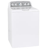 GE  4.6 cu. ft. Capacity Washer with Stainless Steel Basket - White on White with Silver Backsplash (GTW500ASNWS)