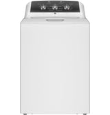 GE  4.3 cu. ft. Capacity Washer with Stainless Steel Basket,5-yr Limited Warranty - White with Black Stainless Backsplash (GTW525ACWWB)