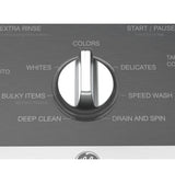 GE  4.3 cu. ft. Capacity Washer with Stainless Steel Basket,5-yr Limited Warranty - White with Black Stainless Backsplash (GTW525ACWWB)