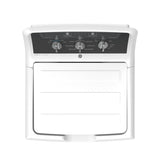 GE  4.3 cu. ft. Capacity Washer with Stainless Steel Basket,5-yr Limited Warranty - White with Black Stainless Backsplash (GTW525ACWWB)