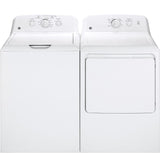GE  6.2 cu. ft. Capacity Gas Dryer with Up To 120 ft. Venting and Shallow Depth - White (GTX22GASKWW)