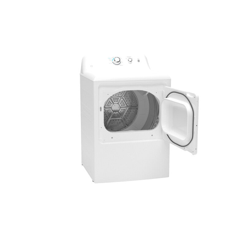 GE 6.2 cu. ft. Capacity Electric?Dryer?with Up To 120 ft. Venting and Shallow Depth? - White (GTX33EASKWW)