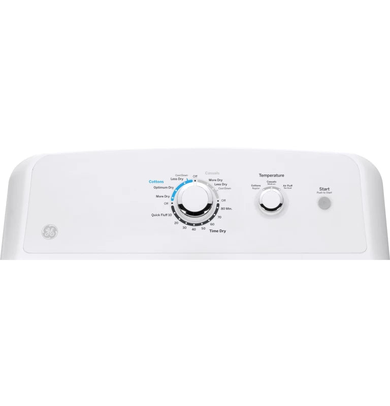 GE 6.2 cu. ft. Capacity Gas?Dryer?with Up To 120 ft. Venting and Shallow Depth? - White (GTX33GASKWW)