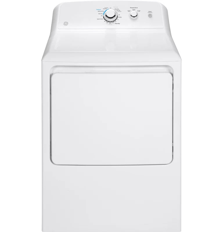 GE 6.2 cu. ft. Capacity Gas?Dryer?with Up To 120 ft. Venting and Shallow Depth? - White (GTX33GASKWW)