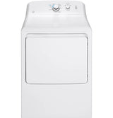 GE 6.2 cu. ft. Capacity Gas?Dryer?with Up To 120 ft. Venting and Shallow Depth? - White (GTX33GASKWW)