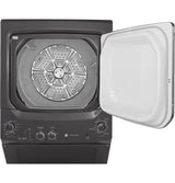 GE Unitized Spacemaker 3.8 cu. ft. Capacity Washer with Stainless Steel Basket and 5.9 cu. ft. Capacity Gas Dryer - Diamond Gray (GUD27GSPMDG)