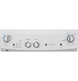 GE  Unitized Spacemaker 3.8 cu. ft. Capacity Washer with Stainless Steel Basket and 5.9 cu. ft. Capacity Gas Dryer - White on White (GUD27GSSMWW)