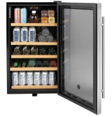 GE  Wine Center and Beverage Center - Stainless with Black Case (GVS04BQNSS)