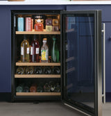 GE  Wine Center and Beverage Center - Stainless with Black Case (GVS04BQNSS)