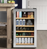 GE  Wine Center and Beverage Center - Stainless with Black Case (GVS04BQNSS)