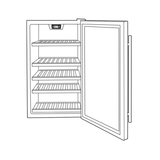 GE  Wine Center and Beverage Center - Stainless with Black Case (GVS04BQNSS)