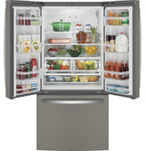 GE  18.6 Cu. Ft. Counter-Depth French-Door Refrigerator - Fingerprint Resistant Slate (GWE19JMLES)
