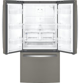 GE  18.6 Cu. Ft. Counter-Depth French-Door Refrigerator - Fingerprint Resistant Slate (GWE19JMLES)