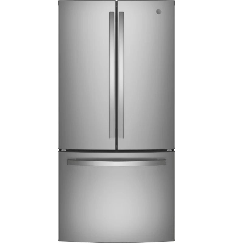GE ENERGY STAR 18.6 Cu. Ft. Counter-Depth French-Door Refrigerator - Gray (GWE19JYLFS)