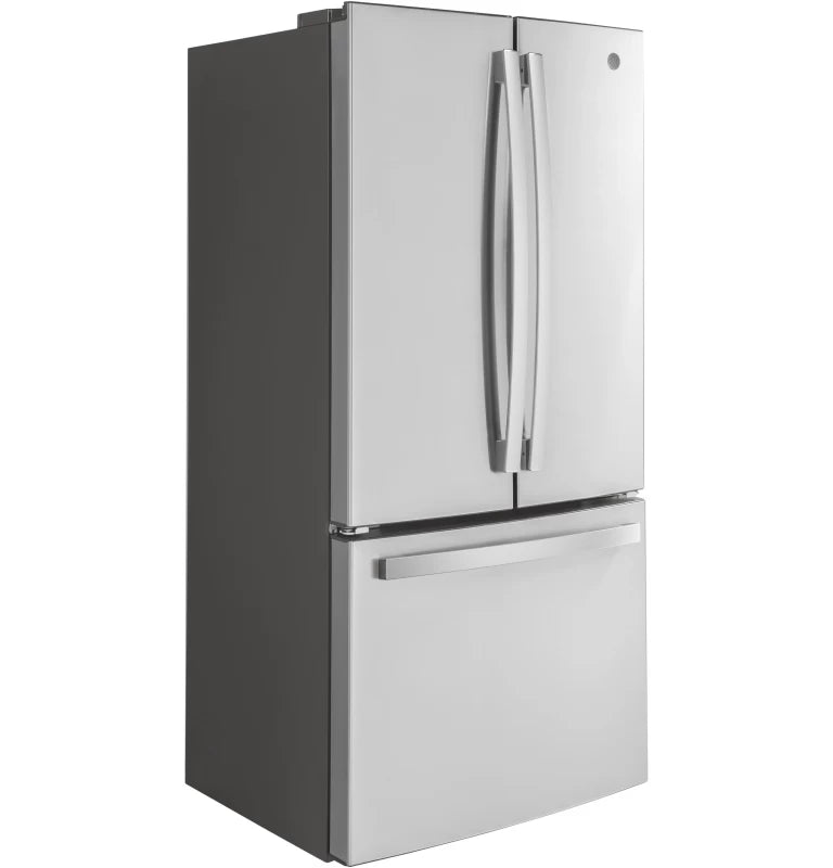GE ENERGY STAR 18.6 Cu. Ft. Counter-Depth French-Door Refrigerator - Gray (GWE19JYLFS)