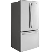 GE ENERGY STAR 18.6 Cu. Ft. Counter-Depth French-Door Refrigerator - Gray (GWE19JYLFS)