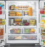 GE  18.6 Cu. Ft. Counter-Depth French-Door Refrigerator - Fingerprint Resistant Stainless Steel (GWE19JYLFS)