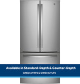GE  18.6 Cu. Ft. Counter-Depth French-Door Refrigerator - Fingerprint Resistant Stainless Steel (GWE19JYLFS)