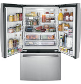 GE  21.9 Cu. Ft. Fingerprint Resistant Counter-Depth French-Door Refrigerator - Fingerprint Resistant Stainless Steel (GWE22JYMFS)
