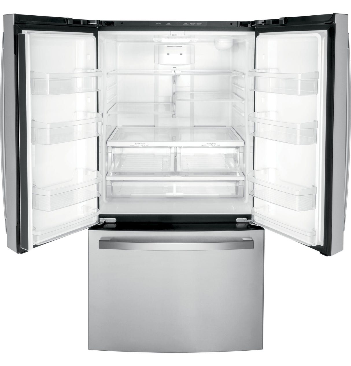 GE  21.9 Cu. Ft. Fingerprint Resistant Counter-Depth French-Door Refrigerator - Fingerprint Resistant Stainless Steel (GWE22JYMFS)