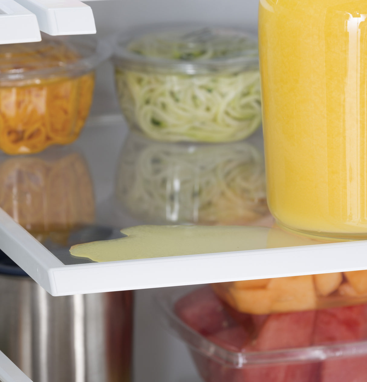 GE 21.9 Cu. Ft. Fingerprint Resistant Counter-Depth French-Door Refrigerator - Stainless Steel (GWE22JYMFS)