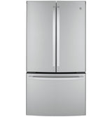 GE 23.1 Cu. Ft. Counter-Depth Fingerprint Resistant French-Door Refrigerator - Stainless Steel (GWE23GYNFS)