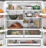 GE 23.1 Cu. Ft. Counter-Depth Fingerprint Resistant French-Door Refrigerator - Gray (GWE23GYNFS)