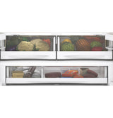 GE 23.1 Cu. Ft. Counter-Depth Fingerprint Resistant French-Door Refrigerator - Gray (GWE23GYNFS)