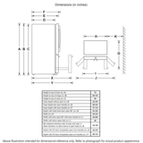 GE 23.1 Cu. Ft. Counter-Depth Fingerprint Resistant French-Door Refrigerator - Gray (GWE23GYNFS)